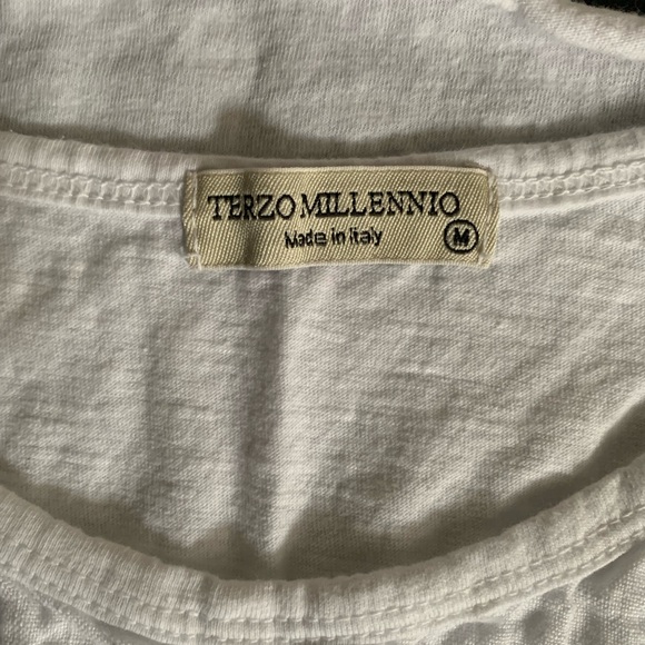 Terzo Millennio sleeveless white tank top - Picture 5 of 8